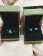 ¡®Twinkle jewelry¡¯BUTTERFLY TURQUOISE EARRINGS SILVER