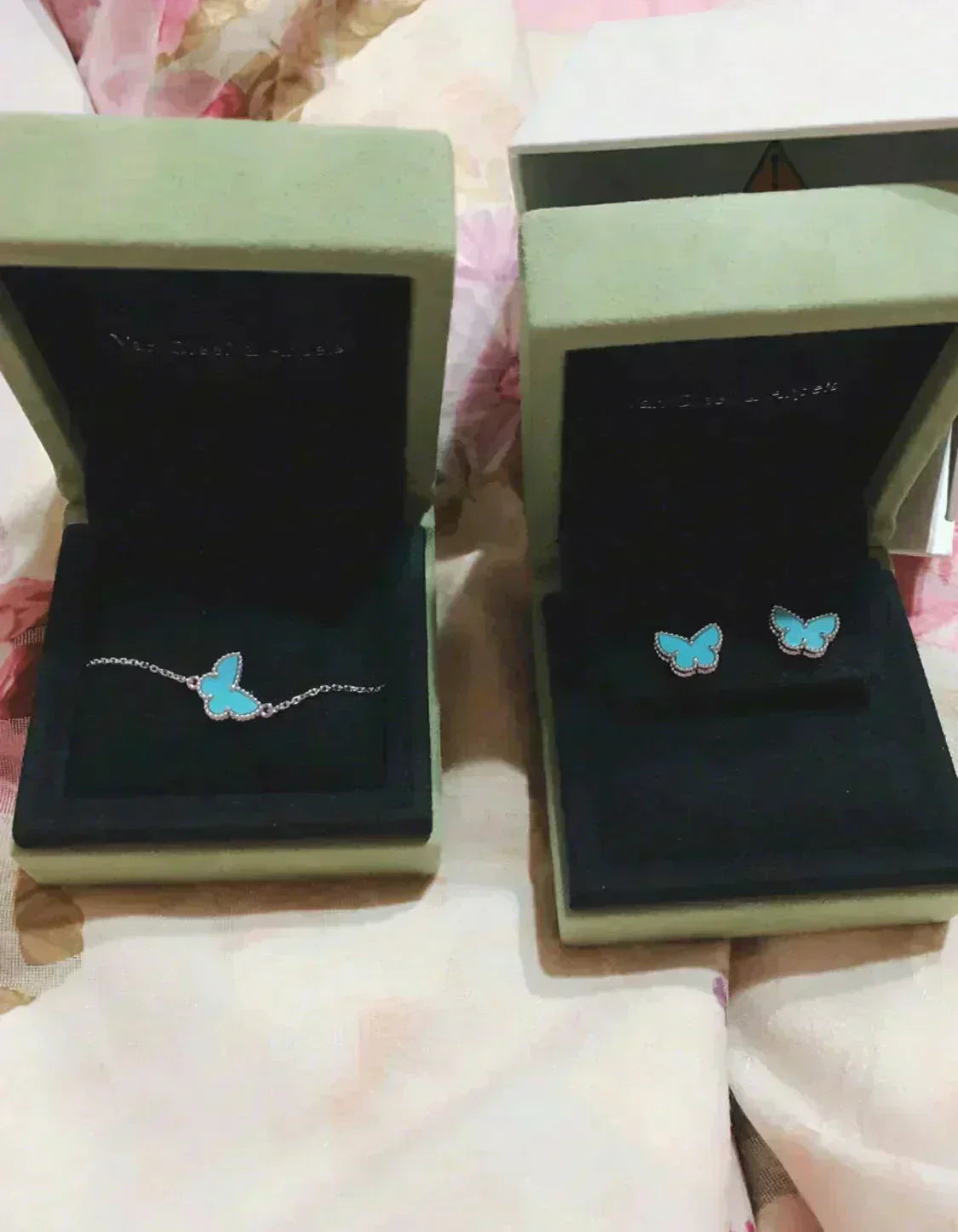 ¡®Twinkle jewelry¡¯BUTTERFLY TURQUOISE EARRINGS SILVER
