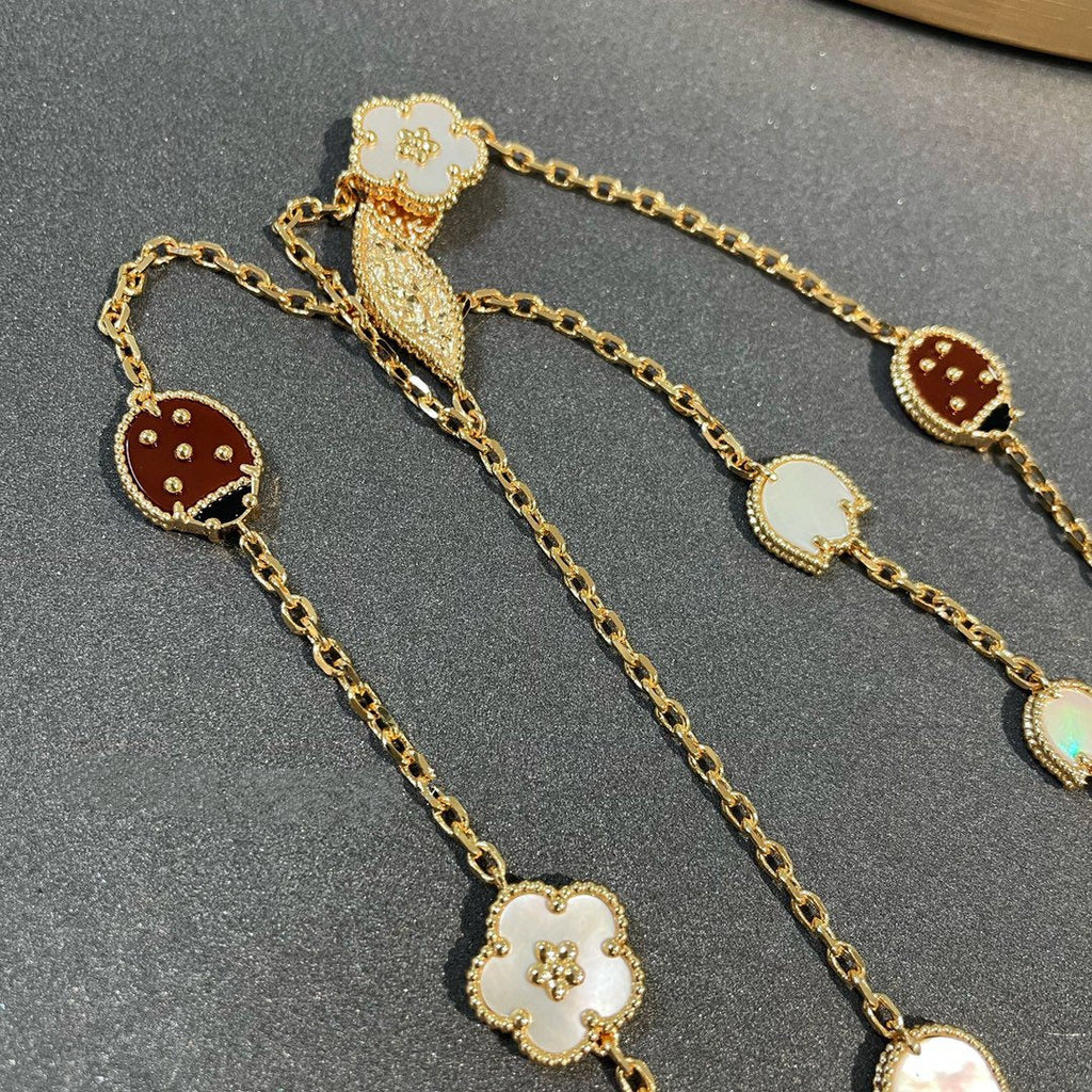 ¡®Twinkle jewelry¡¯LUCKY SPRING 15 MOTIFS GOLD NECKLACE