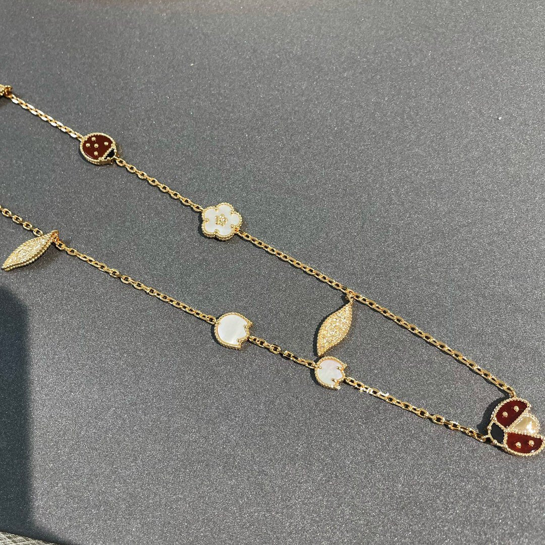 ¡®Twinkle jewelry¡¯LUCKY SPRING 15 MOTIFS GOLD NECKLACE