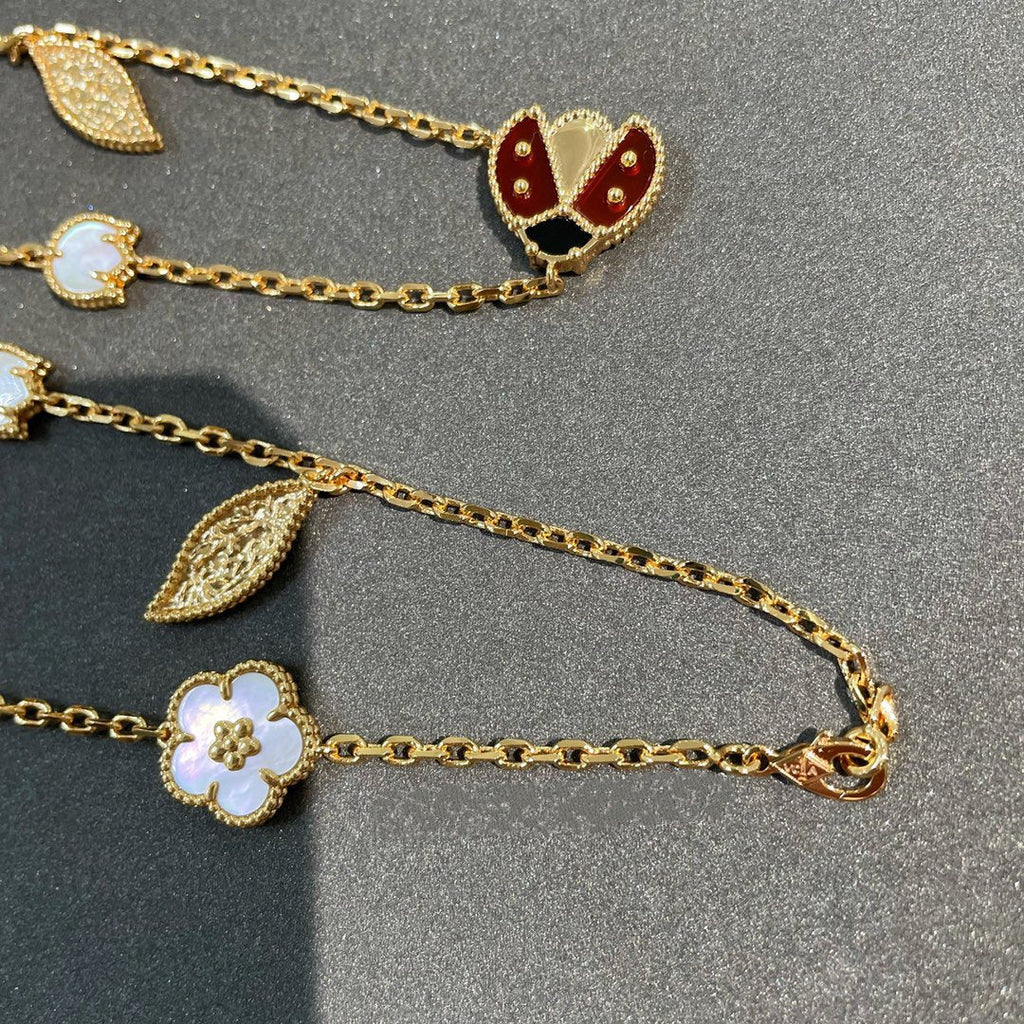 ¡®Twinkle jewelry¡¯LUCKY SPRING 15 MOTIFS GOLD NECKLACE