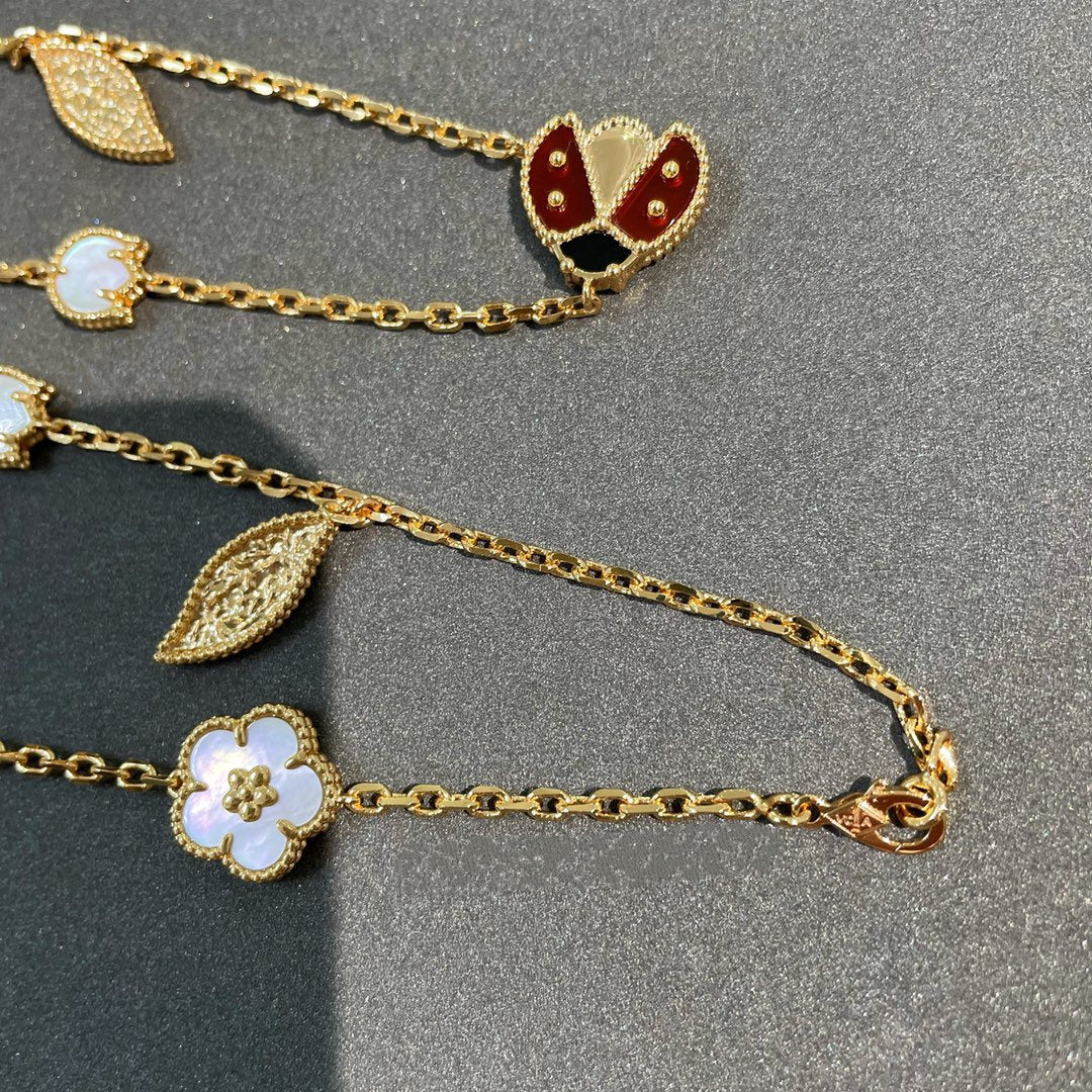 ¡®Twinkle jewelry¡¯LUCKY SPRING 15 MOTIFS GOLD NECKLACE