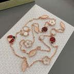 ¡®Twinkle jewelry¡¯LUCKY SPRING 15 MOTIFS ROSE GOLD NECKLACE
