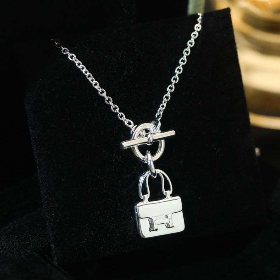 ¡®Twinkle jewelry¡¯POP H PEDANT SILVER NECKLACE