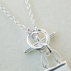 ¡®Twinkle jewelry¡¯POP H PEDANT SILVER NECKLACE