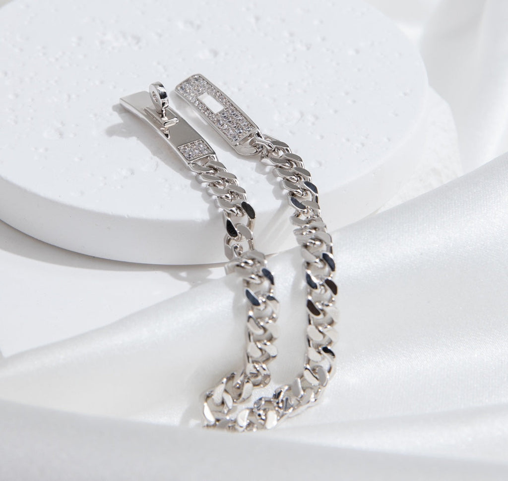 ¡®Twinkle jewelry¡¯KELLY CHAIN SILVER DIAMOND BRACELET