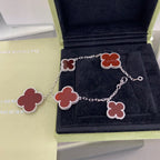 ¡®Twinkle jewelry¡¯CLOVER 5 MOTIFS SIVLER CARNELIAN BRACELET