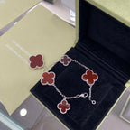 ¡®Twinkle jewelry¡¯CLOVER 5 MOTIFS SIVLER CARNELIAN BRACELET