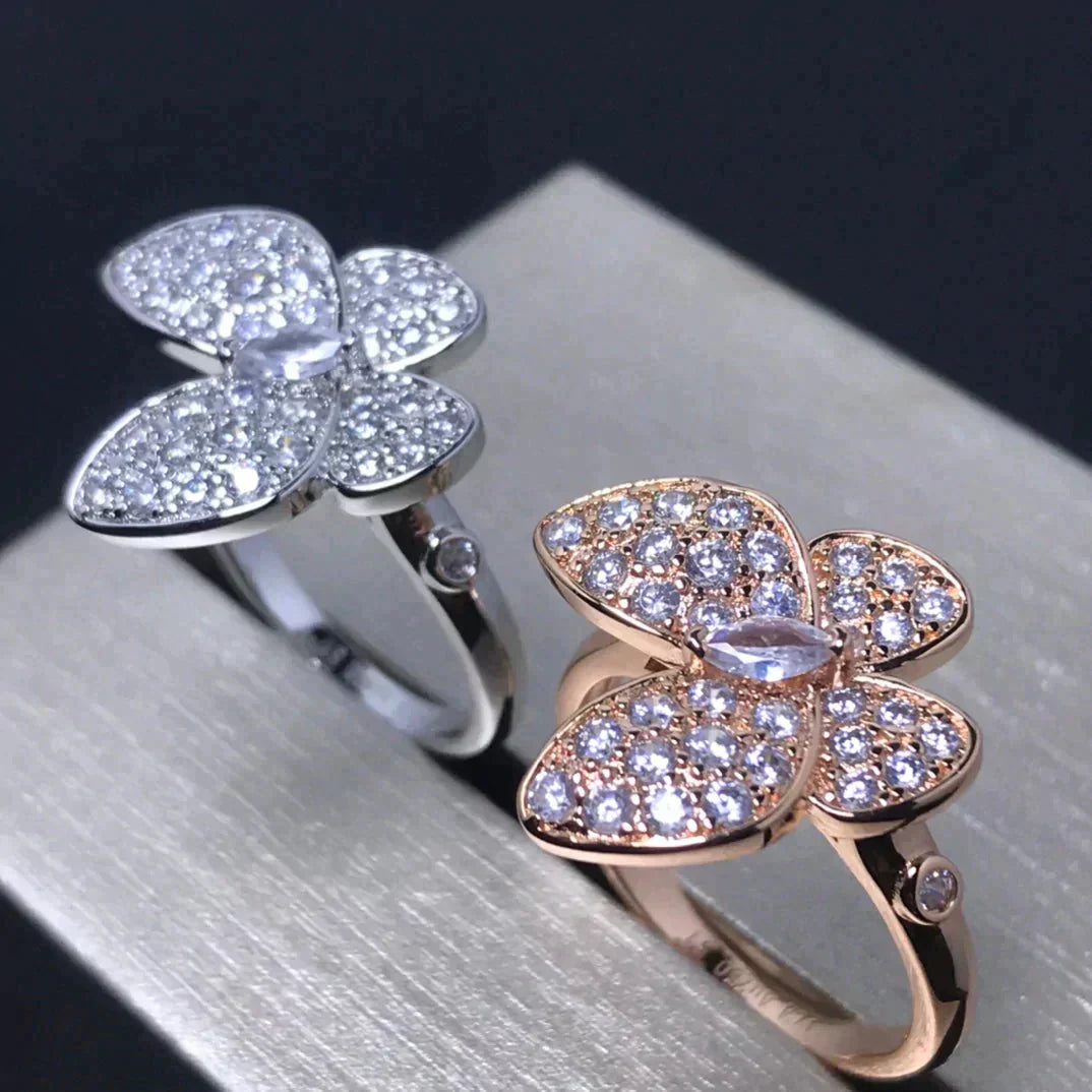 ¡®Twinkle jewelry¡¯BUTTERFLY PINK GOLD DIAMOND RING