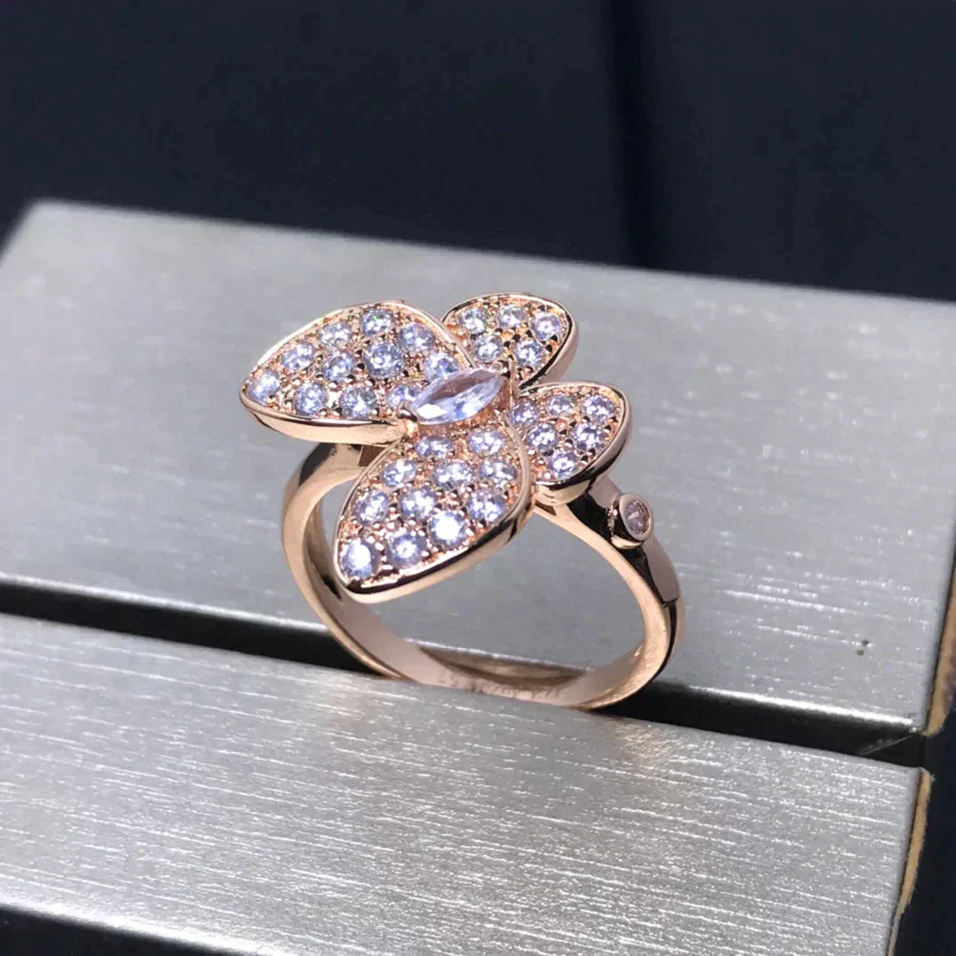 ¡®Twinkle jewelry¡¯BUTTERFLY PINK GOLD DIAMOND RING