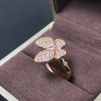 ¡®Twinkle jewelry¡¯BUTTERFLY PINK GOLD DIAMOND RING