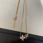 ¡®Twinkle jewelry¡¯STAR BLOSSOM NECKLACE PINK GOLD DIAMONDS