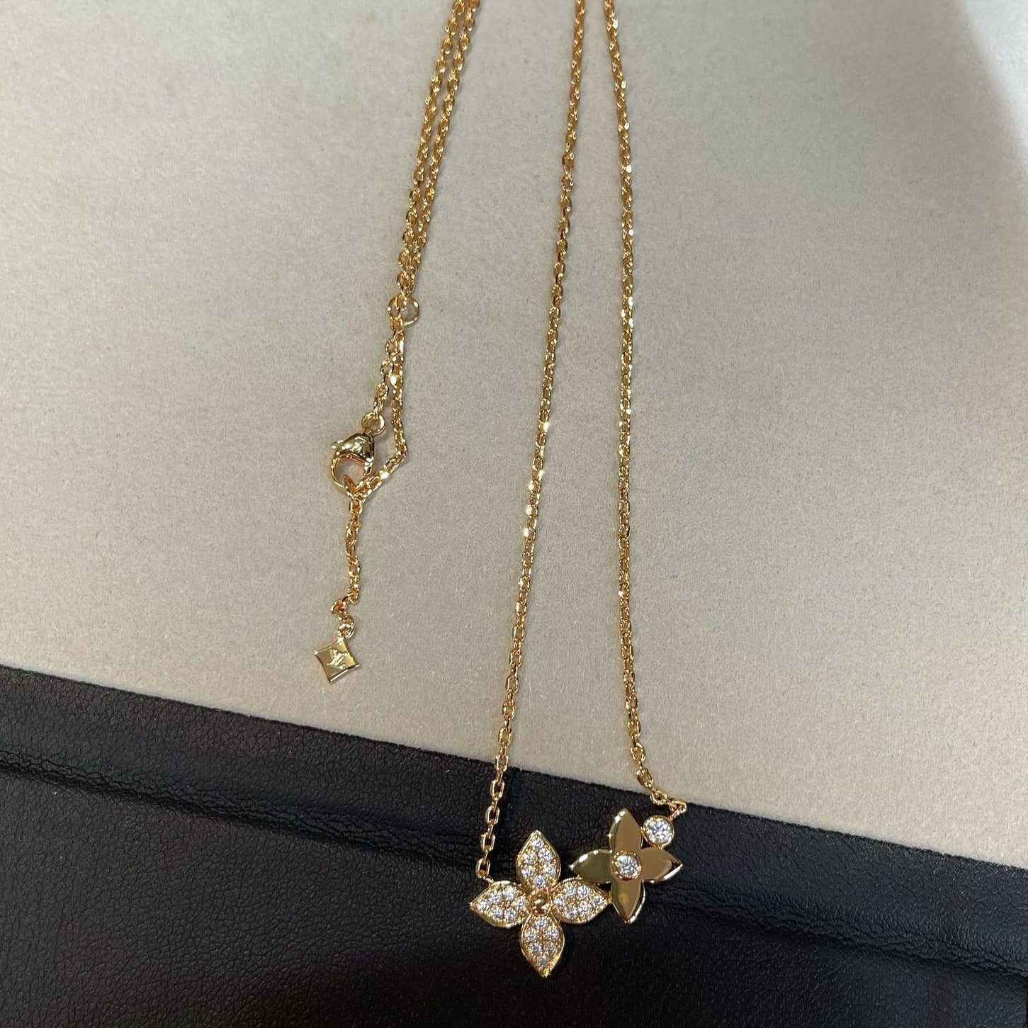 ¡®Twinkle jewelry¡¯STAR BLOSSOM NECKLACE PINK GOLD DIAMONDS