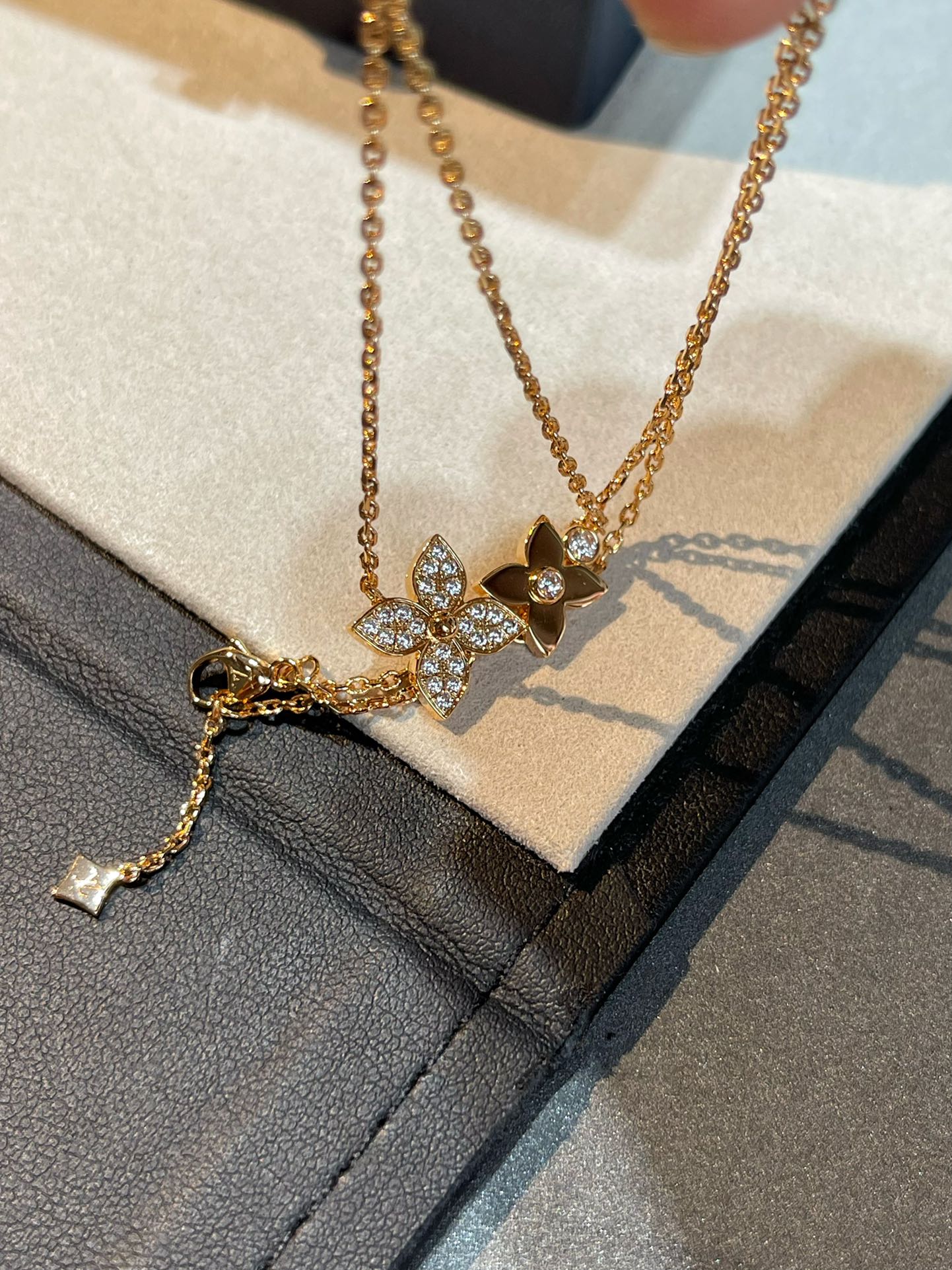 ¡®Twinkle jewelry¡¯STAR BLOSSOM NECKLACE PINK GOLD DIAMONDS