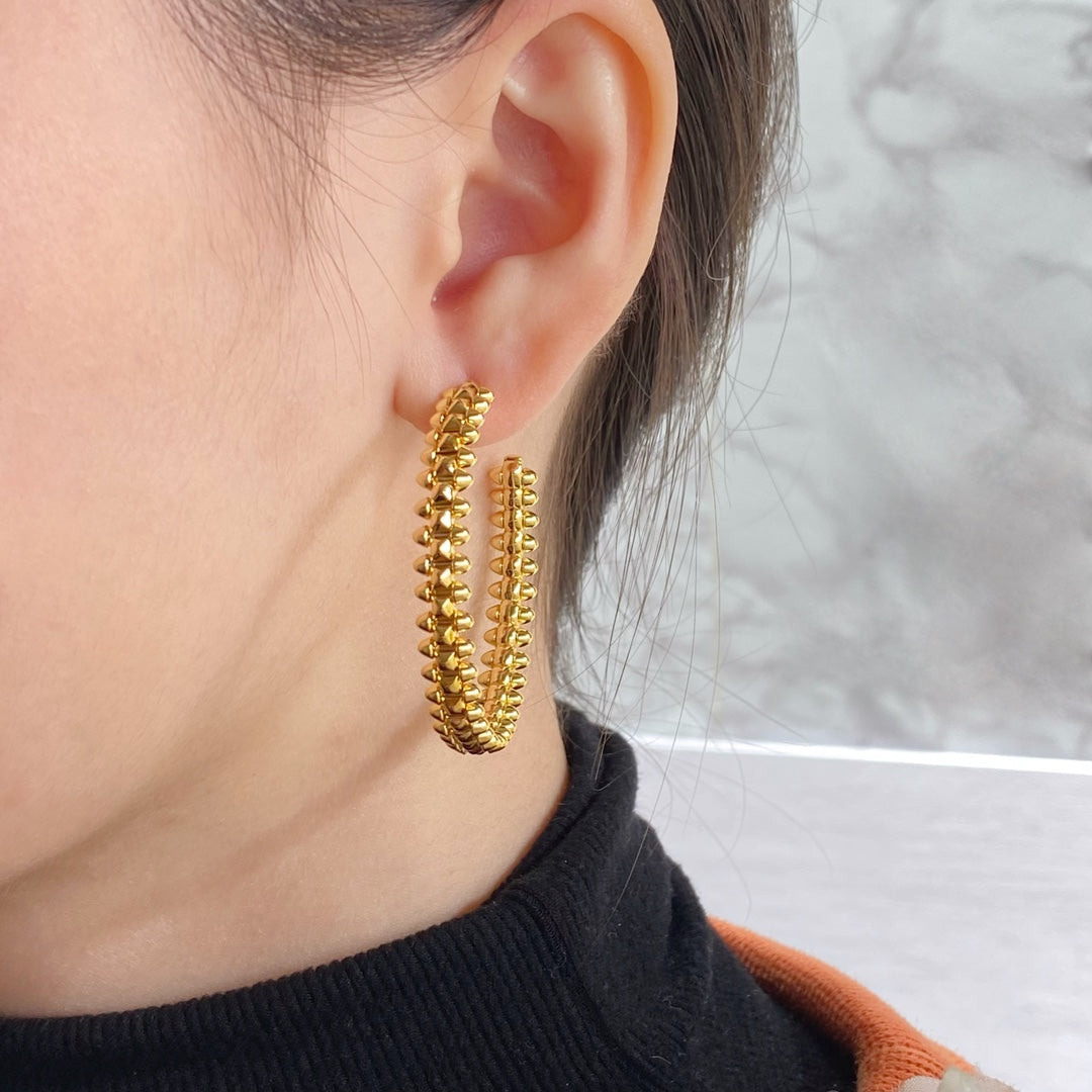 ¡®Twinkle jewelry¡¯CLASH LARGE HOOP EARRINGS