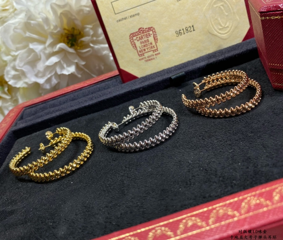 ¡®Twinkle jewelry¡¯CLASH LARGE HOOP EARRINGS