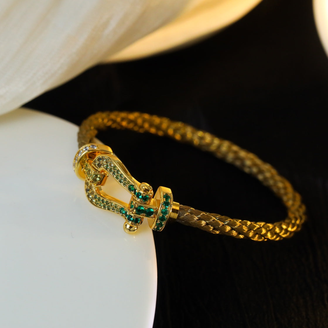 ¡®Twinkle jewelry¡¯FORCE 10 GOLD GREEN DIAMOND PAVED