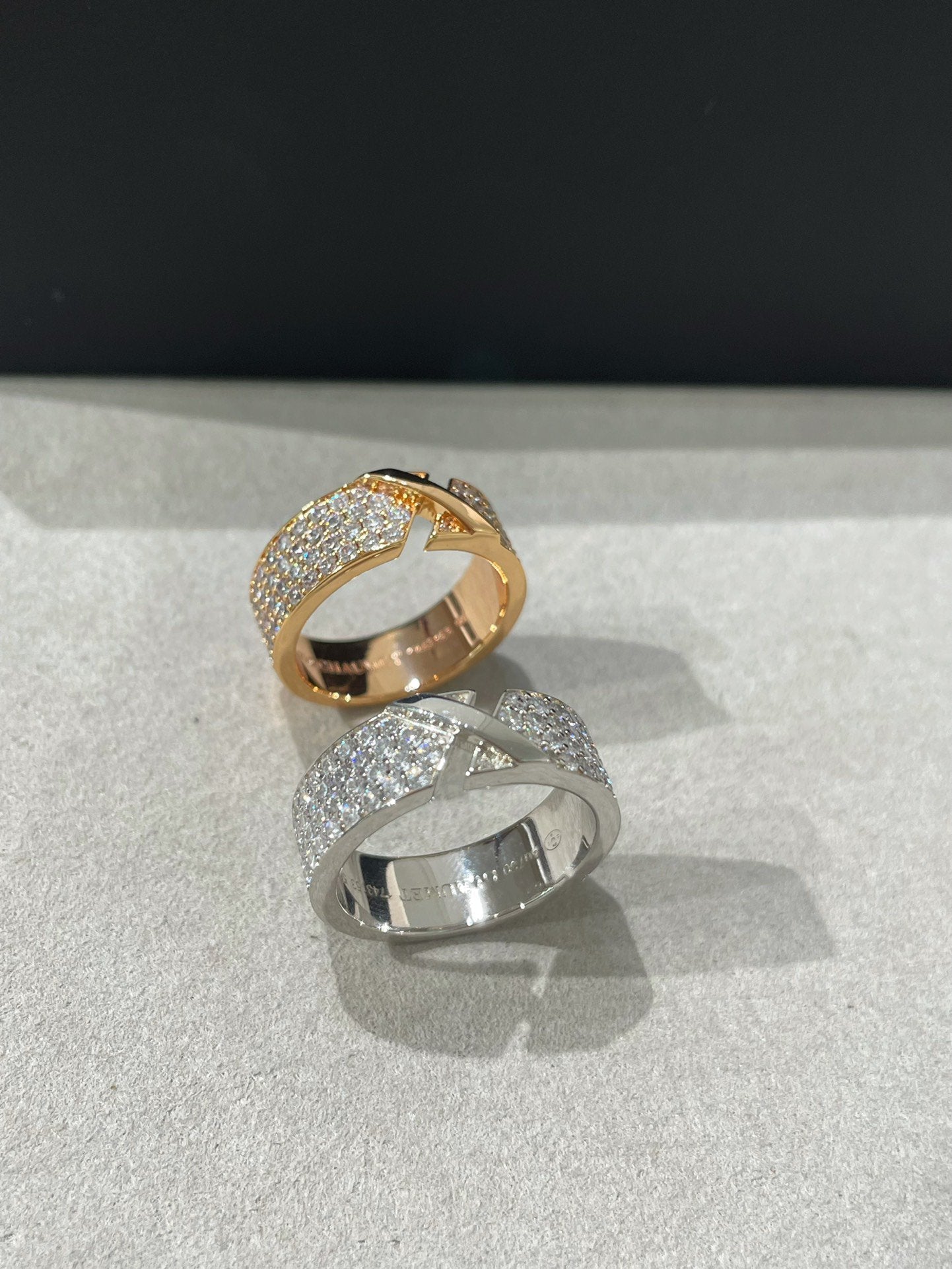 ¡®Twinkle jewelry¡¯LIENS EVIDENCE  DIAMOND PAVED RING