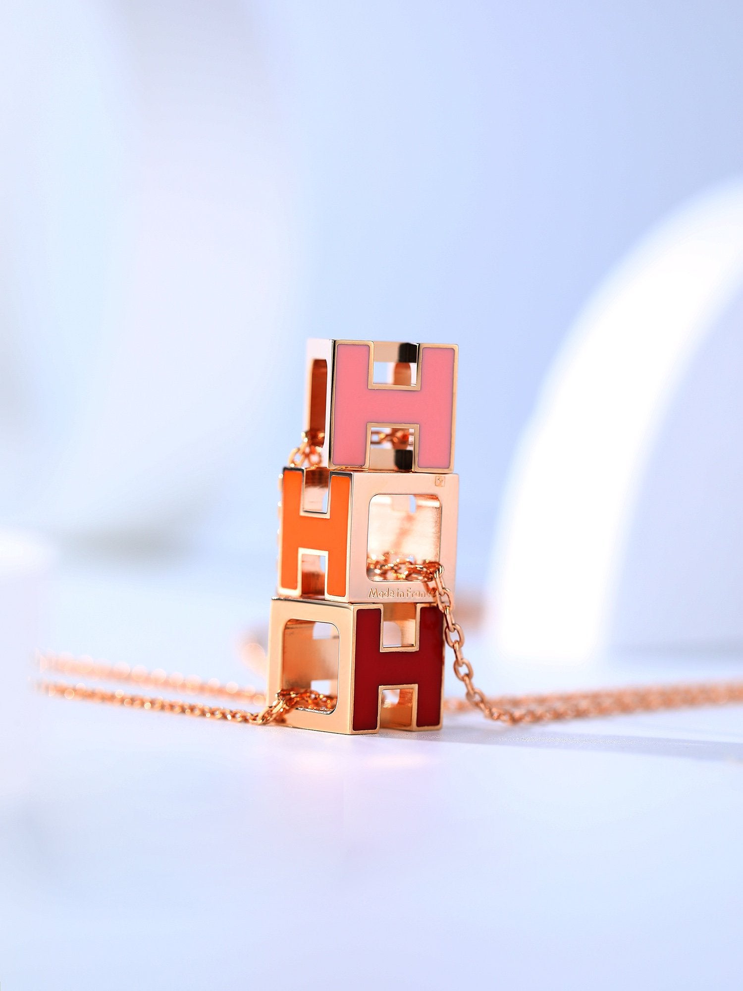 ¡®Twinkle jewelry¡¯H CAGE PINK GOLD NECKLACE
