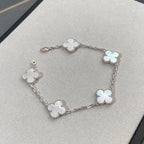 [Twinkle jewelry]New CLOVER WHITE PEARL MOP 5 MOTIF BRACELET COLLECTION