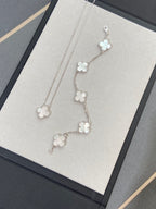 [Twinkle jewelry]New CLOVER WHITE PEARL MOP 5 MOTIF BRACELET COLLECTION