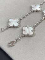 [Twinkle jewelry]New CLOVER WHITE PEARL MOP 5 MOTIF BRACELET COLLECTION