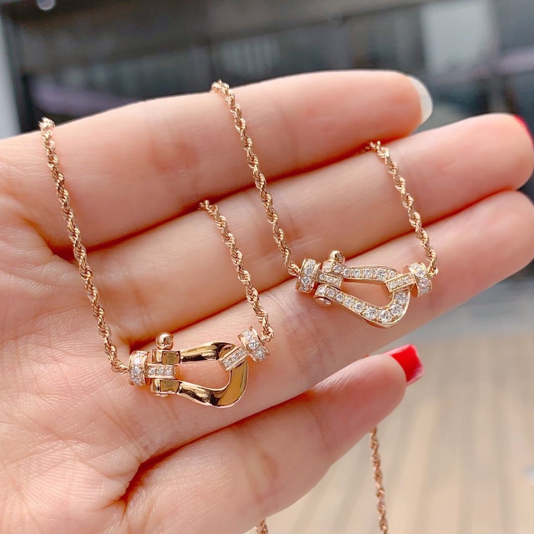 ¡®Twinkle jewelry¡¯FORCE 10 PINK GOLD DIAMOND NECKLACE
