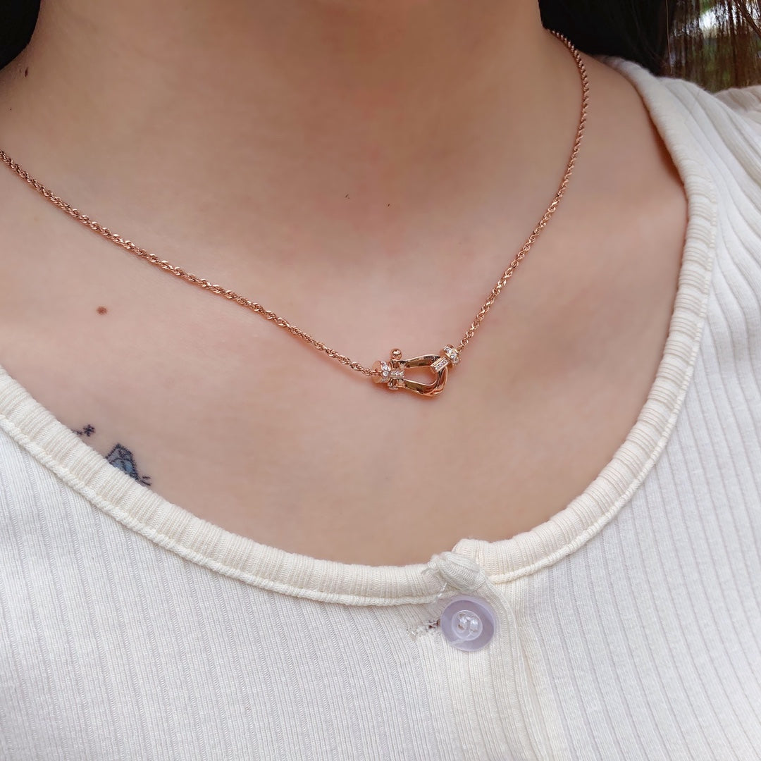 ¡®Twinkle jewelry¡¯FORCE 10 PINK GOLD DIAMOND NECKLACE