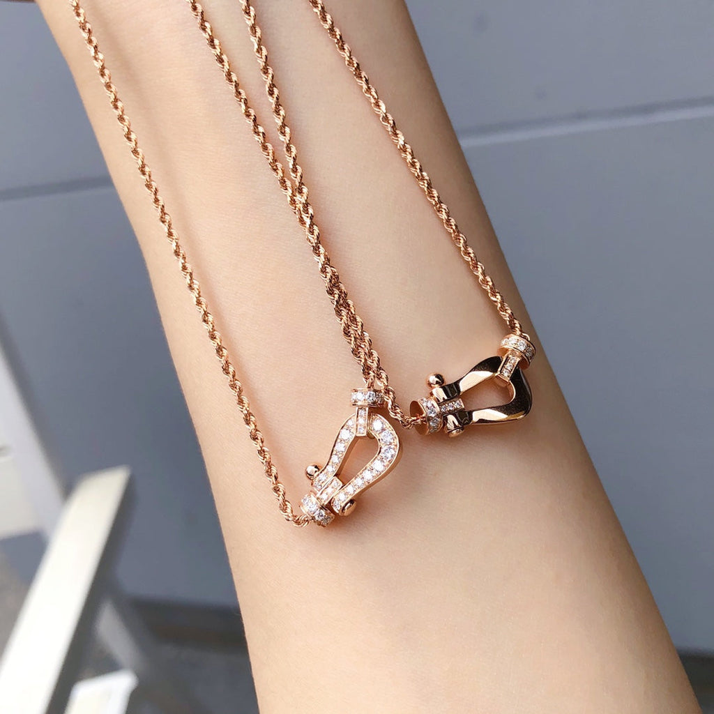 ¡®Twinkle jewelry¡¯FORCE 10 PINK GOLD DIAMOND NECKLACE