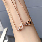 ¡®Twinkle jewelry¡¯FORCE 10 PINK GOLD DIAMOND NECKLACE