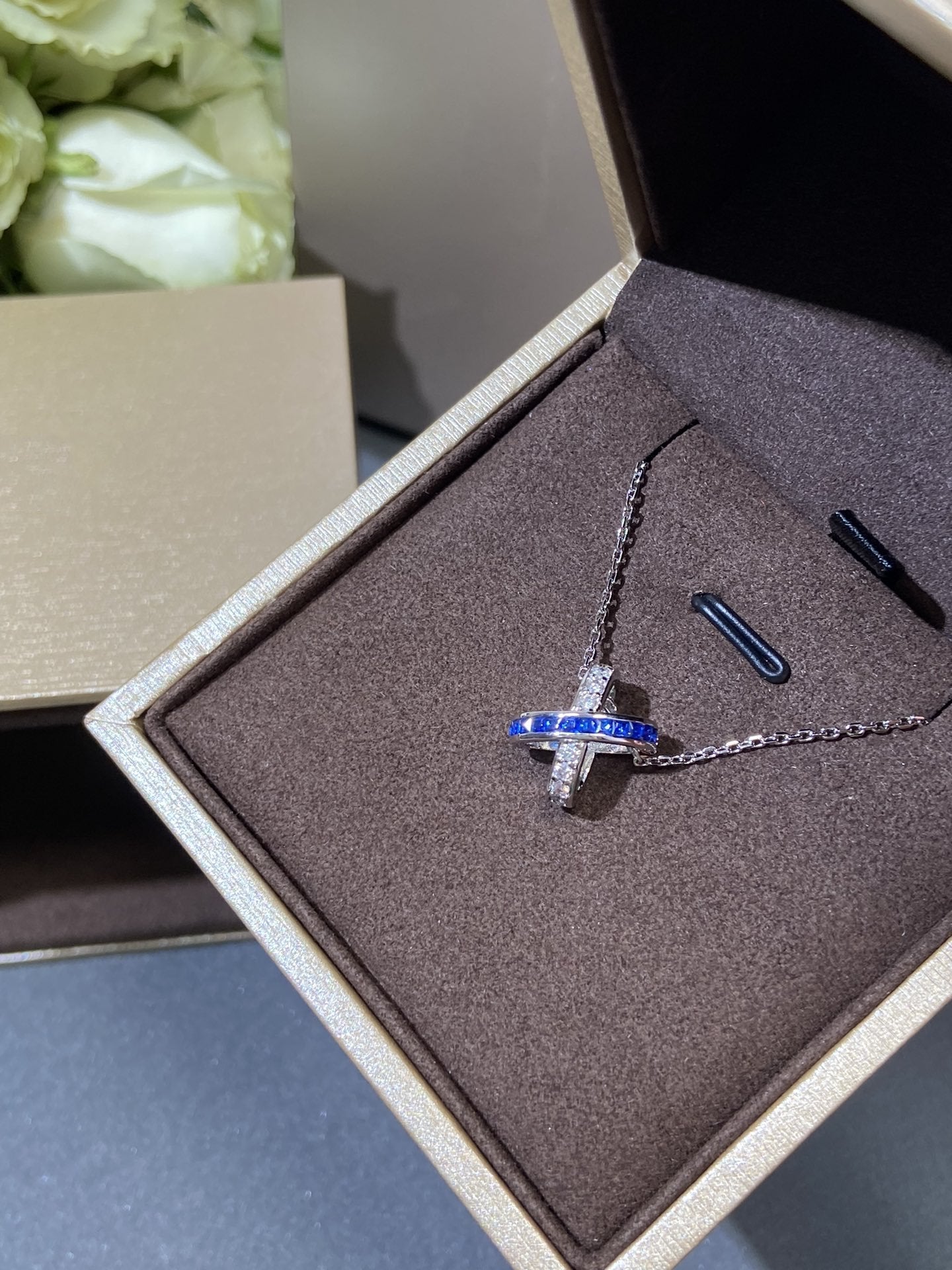 ¡®Twinkle jewelry¡¯LIENS DIAMOND SILVER NECKLACE