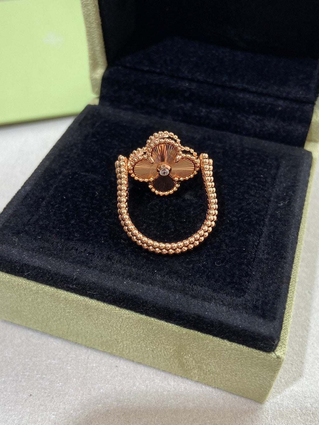¡®Twinkle jewelry¡¯CLOVER RIVERSIBLE ROSE GOLD RING