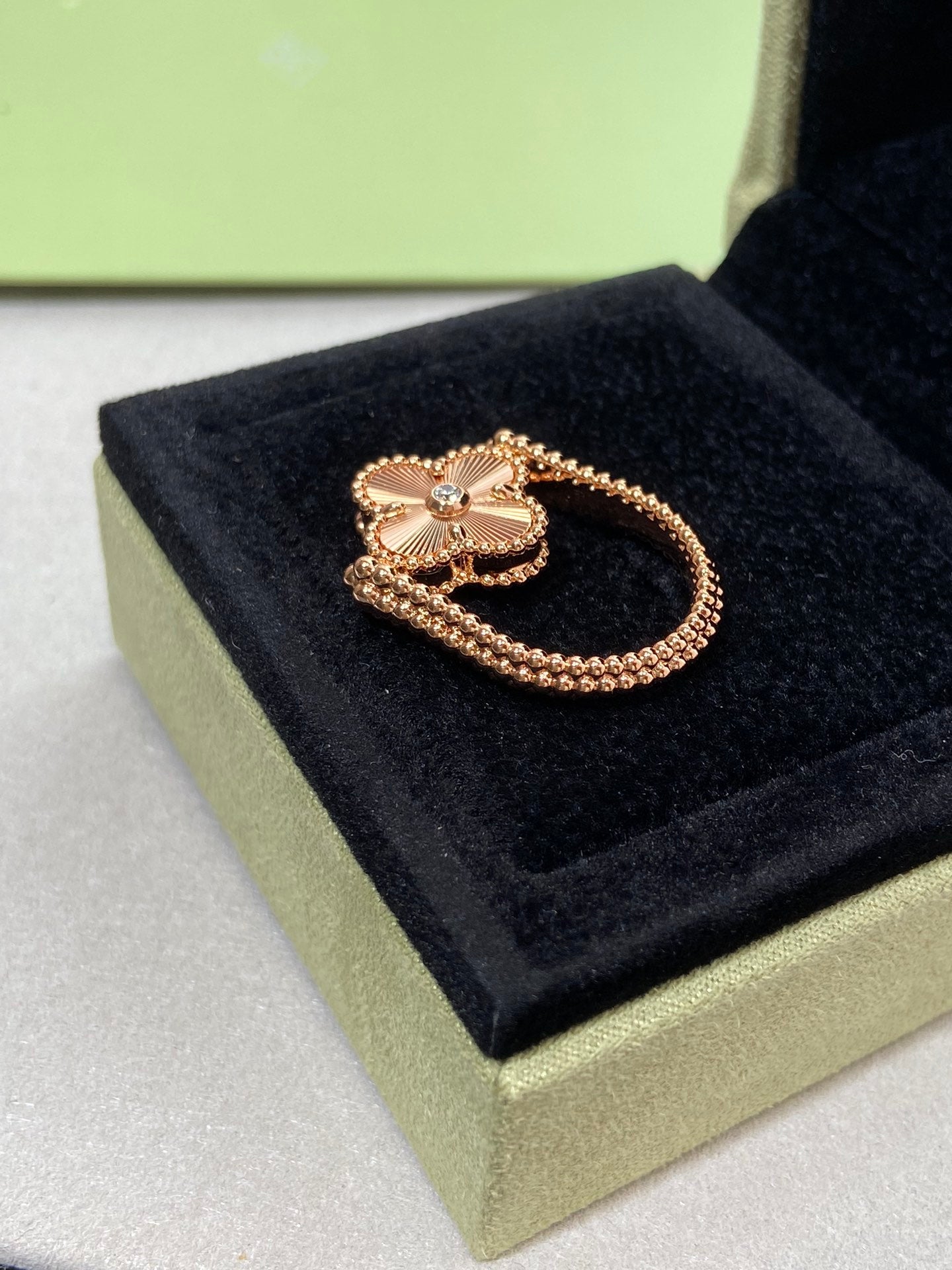 ¡®Twinkle jewelry¡¯CLOVER RIVERSIBLE ROSE GOLD RING