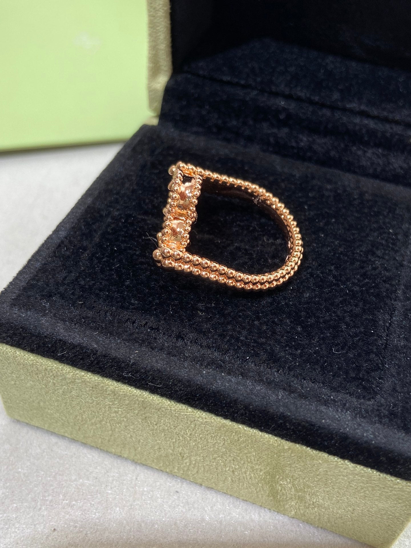 ¡®Twinkle jewelry¡¯CLOVER RIVERSIBLE ROSE GOLD RING