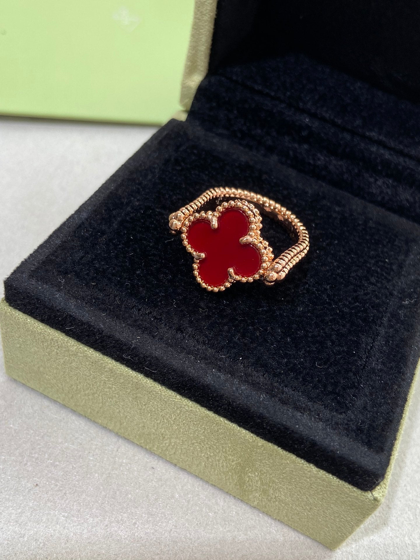 ¡®Twinkle jewelry¡¯CLOVER RIVERSIBLE ROSE GOLD RING