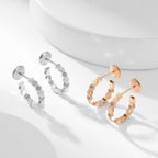 ¡®Twinkle jewelry¡¯BEE LOVE DIAMOND HOOP EARRINGS