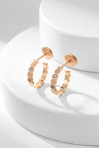 ¡®Twinkle jewelry¡¯BEE LOVE DIAMOND HOOP EARRINGS