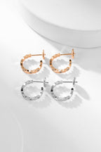 ¡®Twinkle jewelry¡¯BEE LOVE DIAMOND HOOP EARRINGS