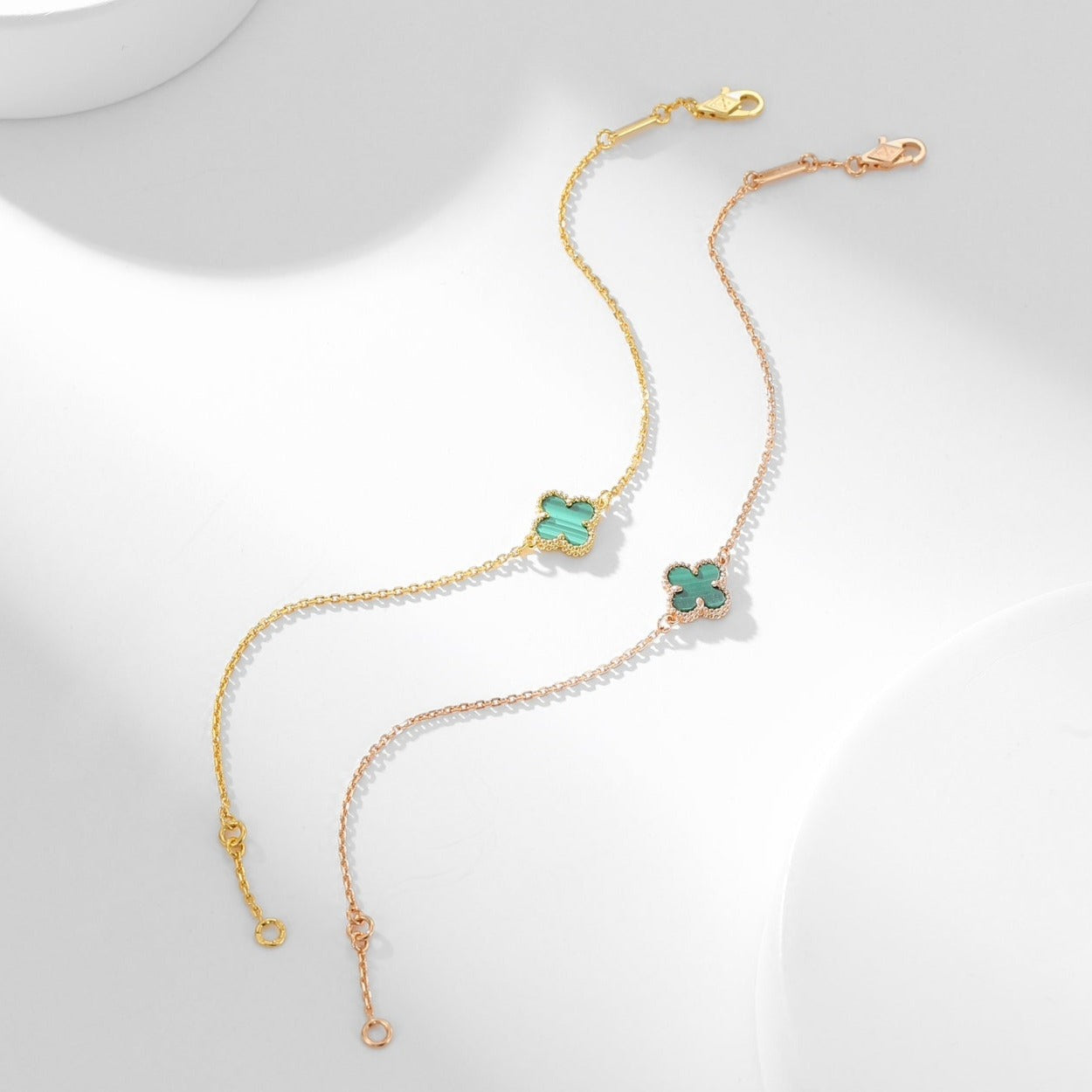 ¡®Twinkle jewelry¡¯CLOVER BRACELET MALACHITE 1 MOTIF