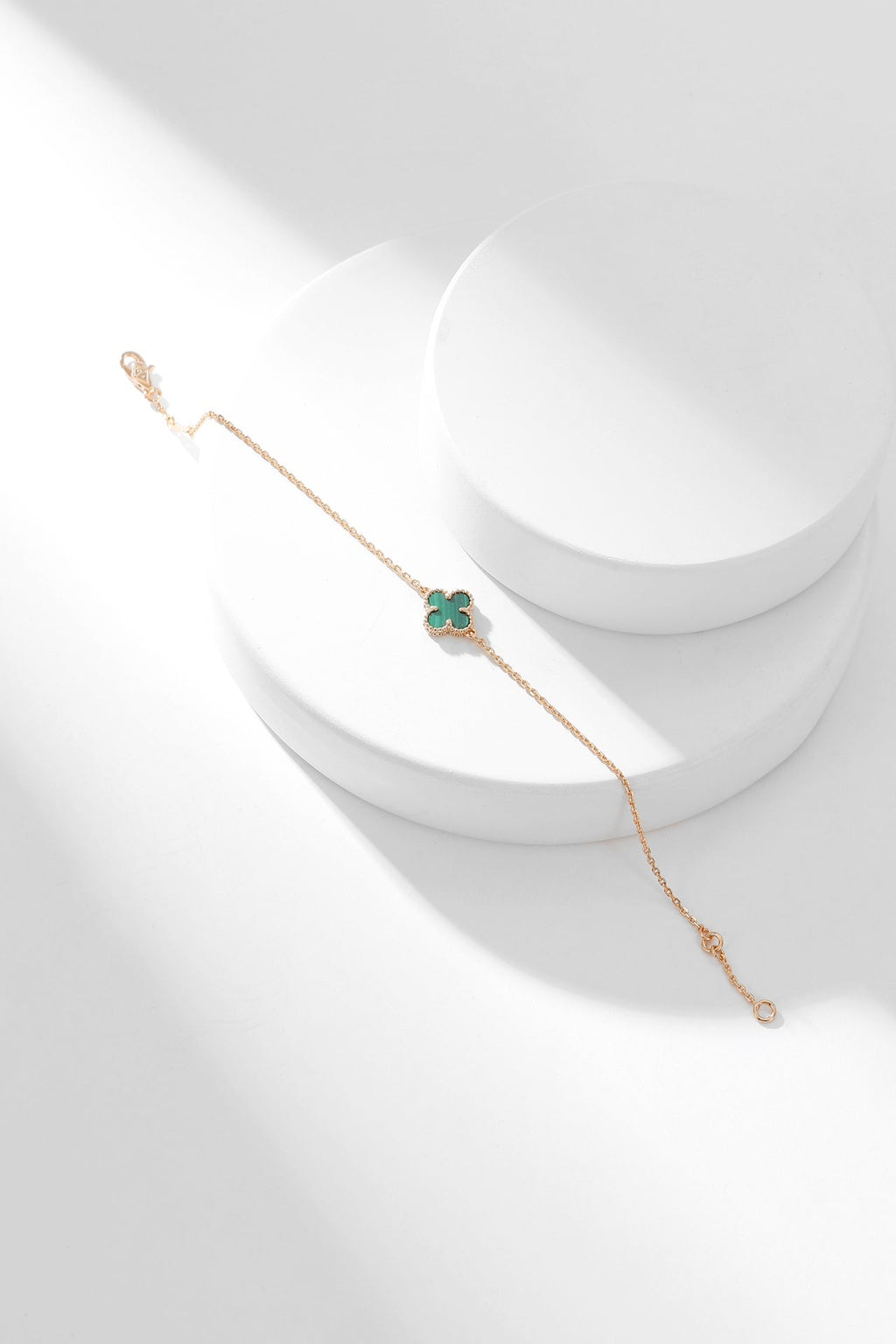 ¡®Twinkle jewelry¡¯CLOVER BRACELET MALACHITE 1 MOTIF