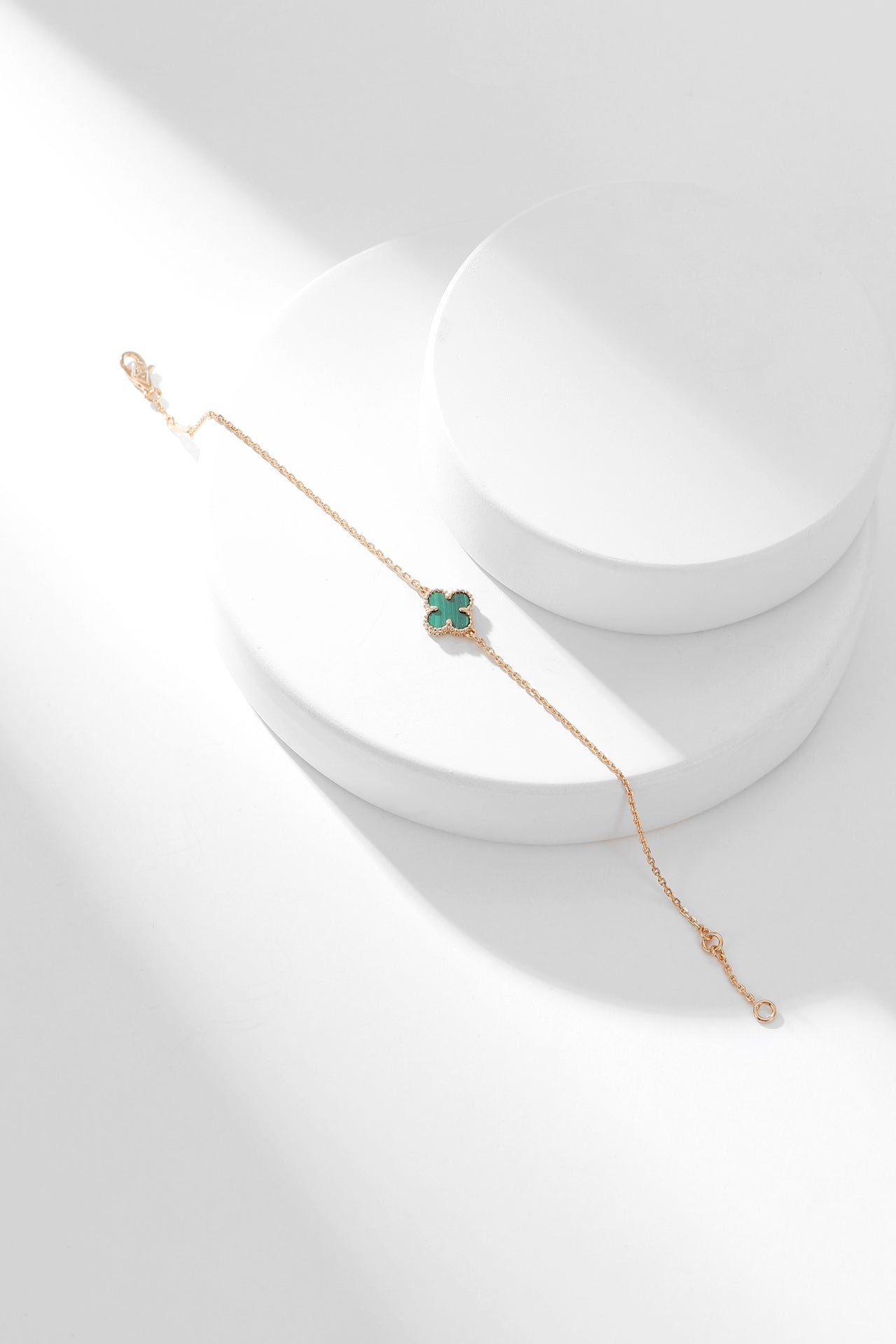 ¡®Twinkle jewelry¡¯CLOVER BRACELET MALACHITE 1 MOTIF