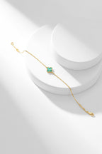 ¡®Twinkle jewelry¡¯CLOVER BRACELET MALACHITE 1 MOTIF