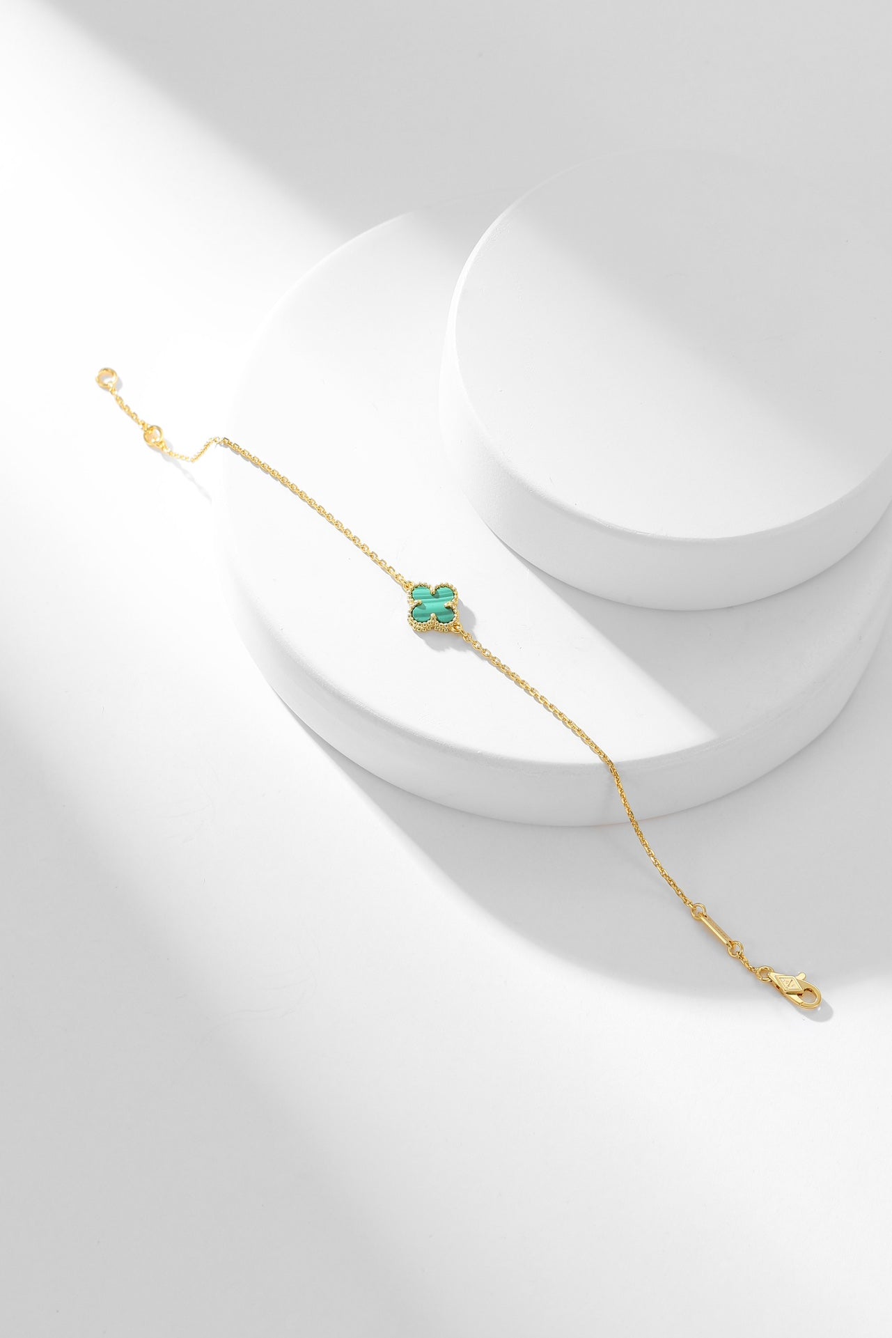 ¡®Twinkle jewelry¡¯CLOVER BRACELET MALACHITE 1 MOTIF
