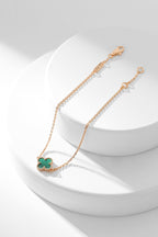 ¡®Twinkle jewelry¡¯CLOVER BRACELET MALACHITE 1 MOTIF