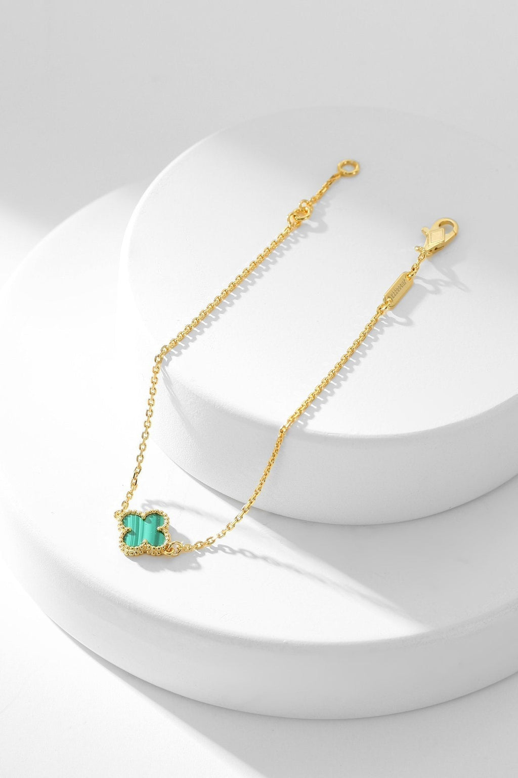 ¡®Twinkle jewelry¡¯CLOVER BRACELET MALACHITE 1 MOTIF