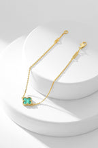 ¡®Twinkle jewelry¡¯CLOVER BRACELET MALACHITE 1 MOTIF