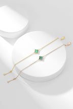 ¡®Twinkle jewelry¡¯CLOVER BRACELET MALACHITE 1 MOTIF