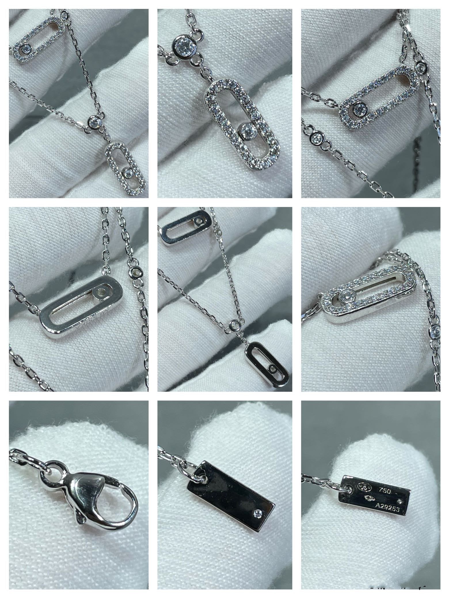 [Twinkle jewelrys]MOVE 2 ROW DIAMOND NECKLACE