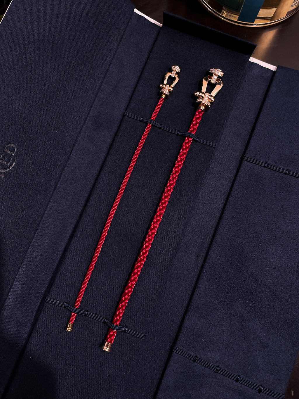 ¡®Twinkle jewelry¡¯FORCE 10 HALF DIAMOND PINK GOLD RED CORDERI LARGE AND MEDIUM MODEL