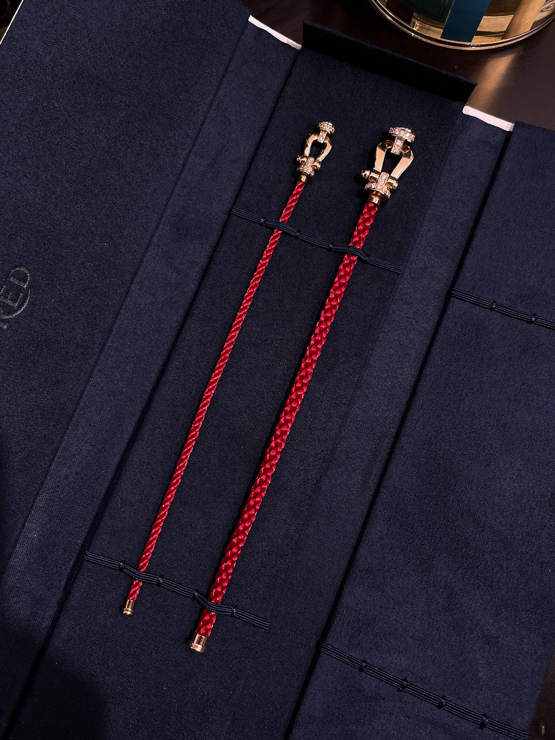 ¡®Twinkle jewelry¡¯FORCE 10 HALF DIAMOND PINK GOLD RED CORDERI LARGE AND MEDIUM MODEL